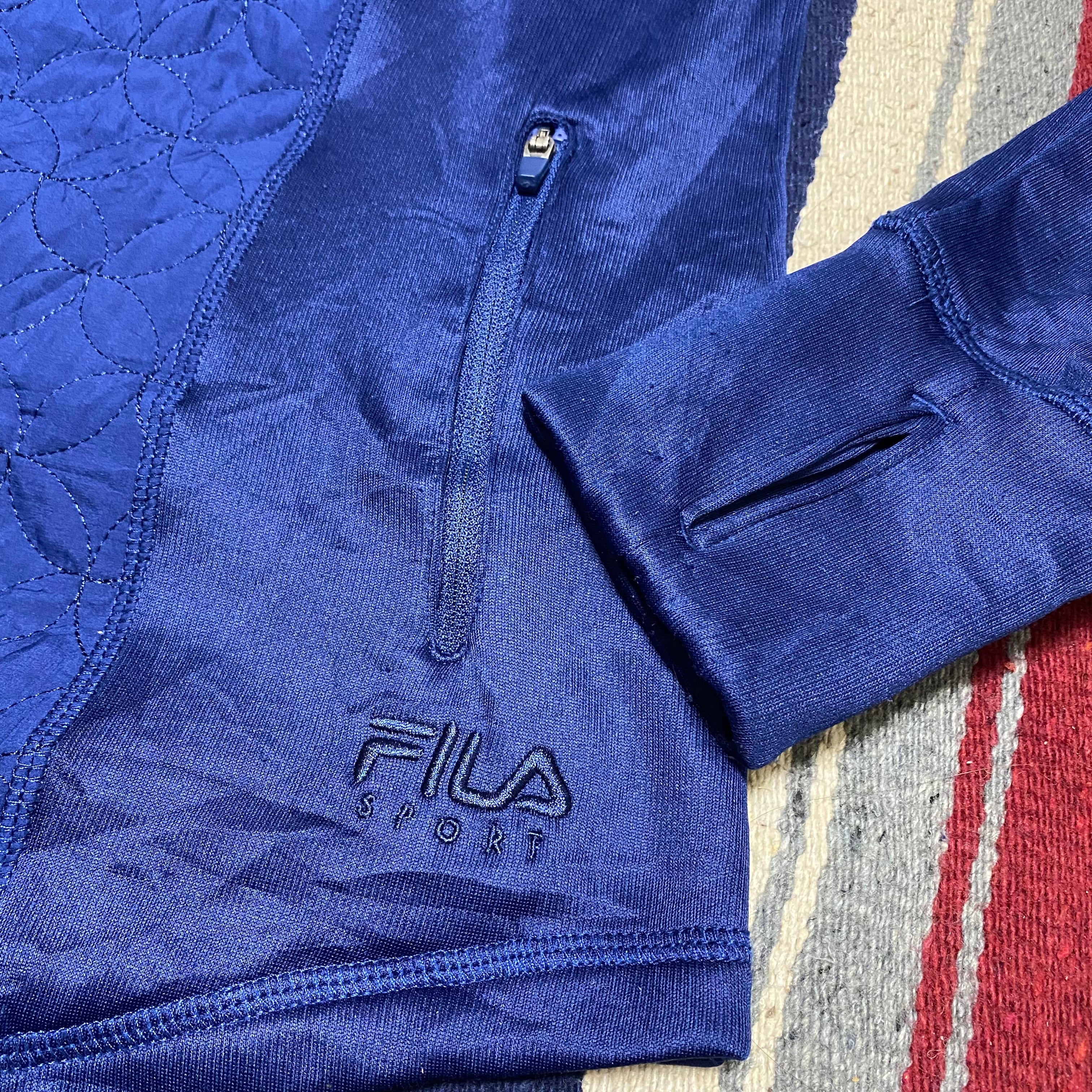 【雰囲気抜群❗️】FILA ビンテージ ベロア ジャージ 刺繍ロゴ ゆるだぼ