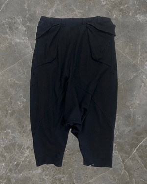 "YASUYUKI ISHII" back design destroy sarouel pants