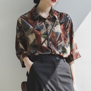 Vintage print shirt  /  KRE028