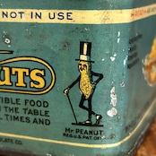 1919-1920s PLANTERS MR. PEANUT アンティーク ピーナッツ Tin缶 レア