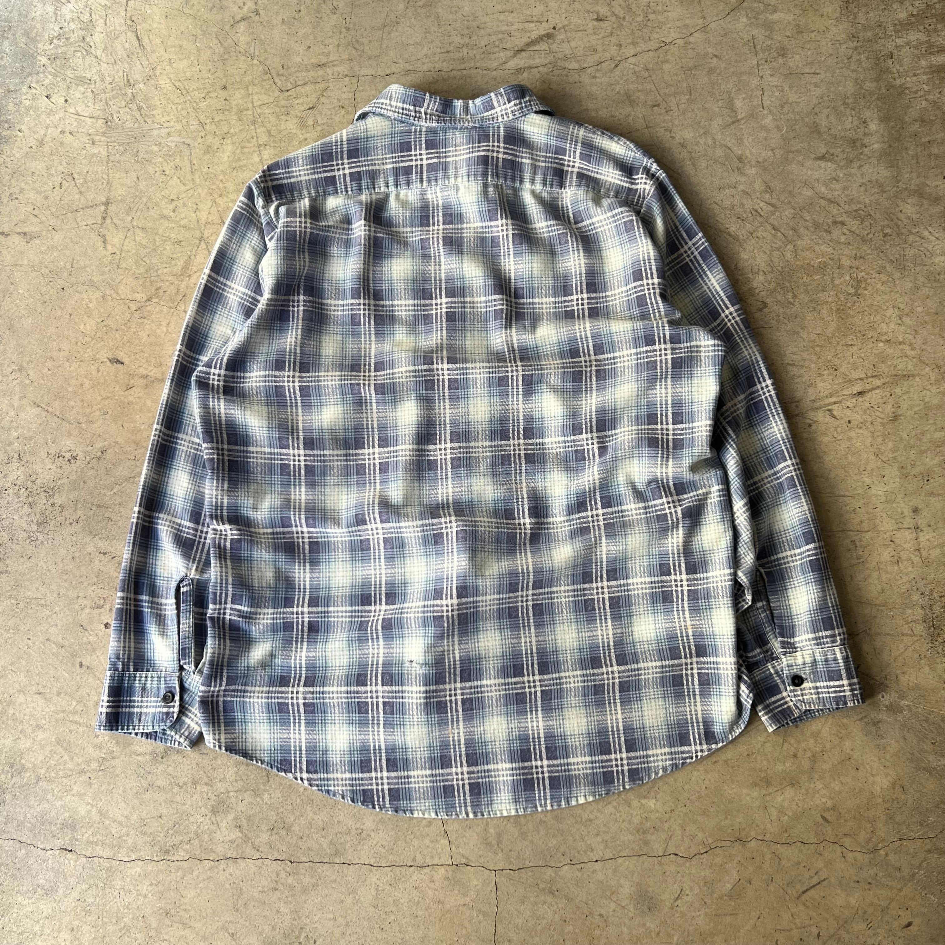 80s Fieldmaster by Sears cotton print flannel check shirt XL | MASEA