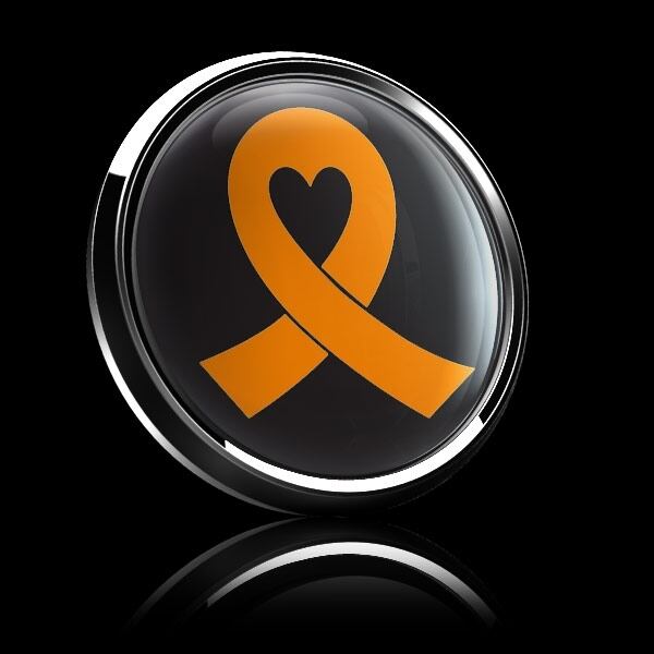 ゴーバッジ(ドーム)（CD0984 - ORANGE RIBBON BLACK (LEUKEMIA)） - 画像4