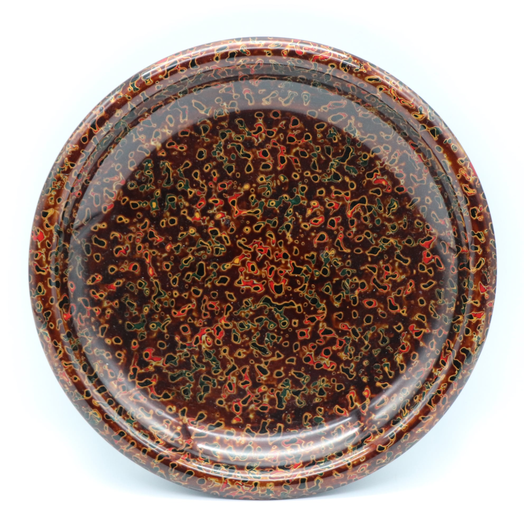 津軽塗（唐塗）バカ塗り・丸盆・お盆・トレー・No.210529-63・梱包