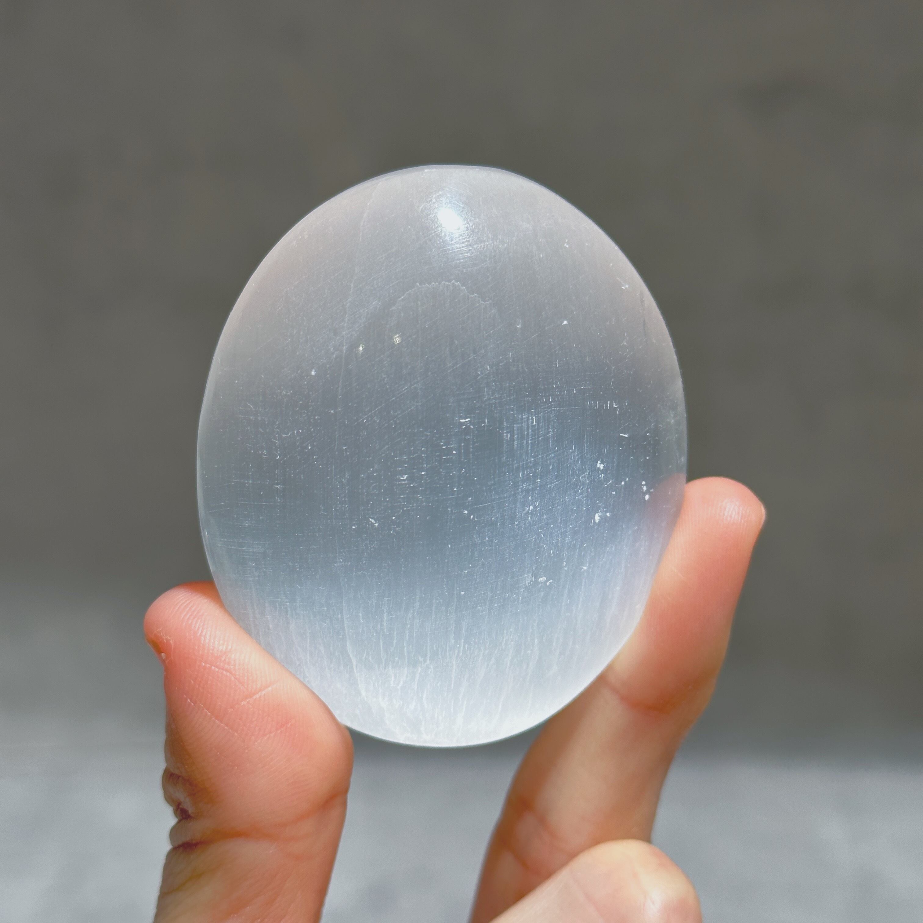 セレナイト パームストーン04♢Selenite♢天然石・鉱物