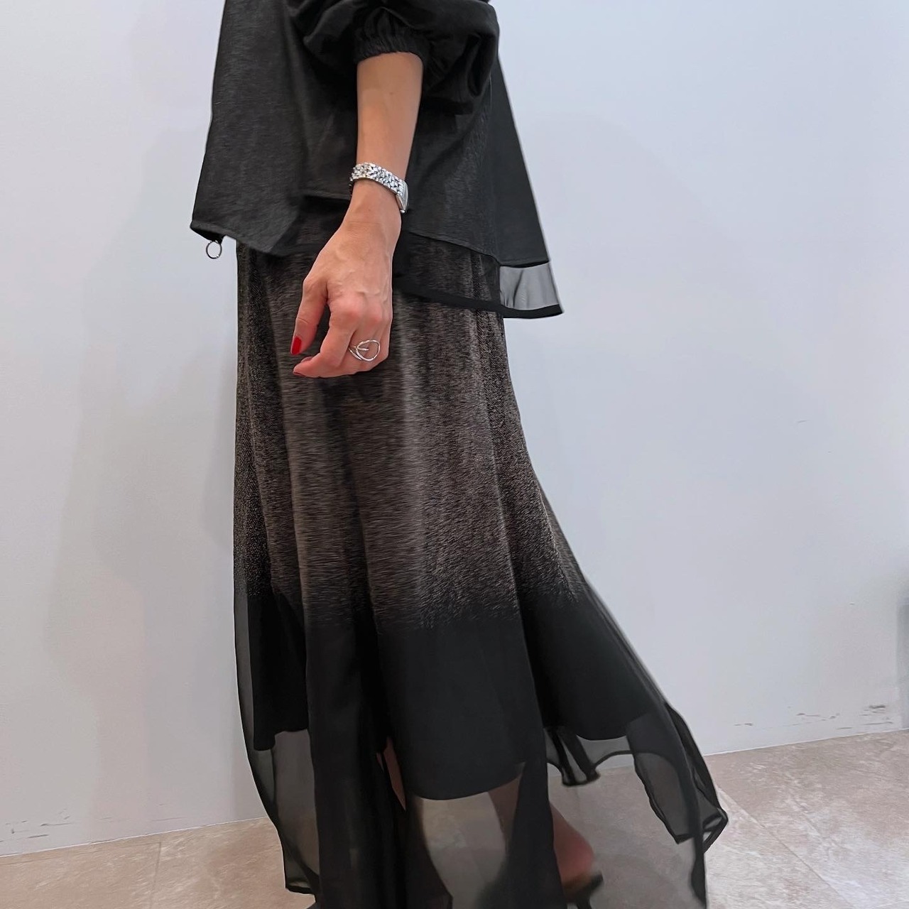 ガレナ GARENA グラデーションデニムスカート