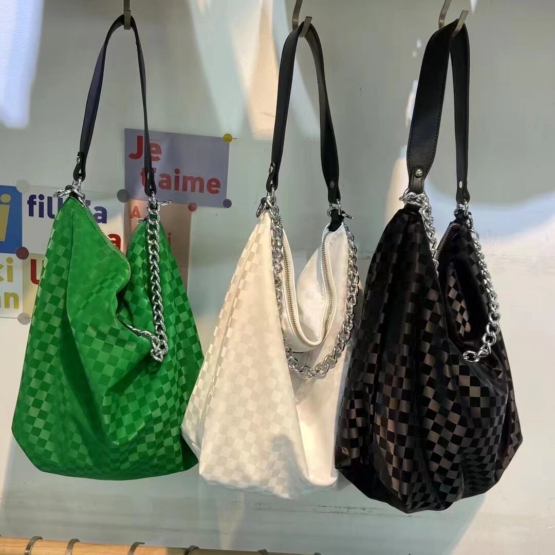 ブロックチェック2wayバッグ　AS19-239