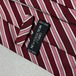vintage tie ストライプ　レッド　n-93