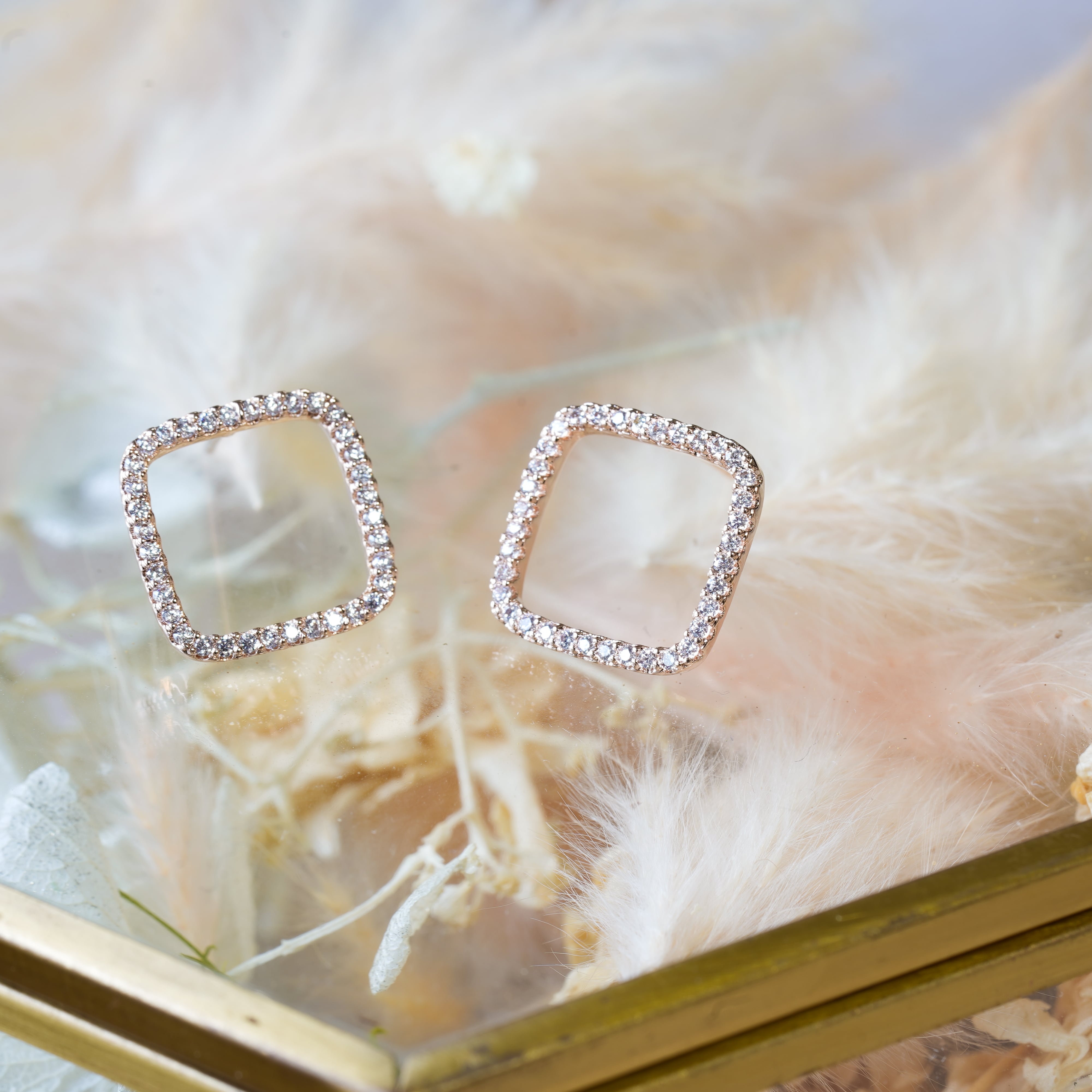 スクエアピアス＆イヤリング | FLoS