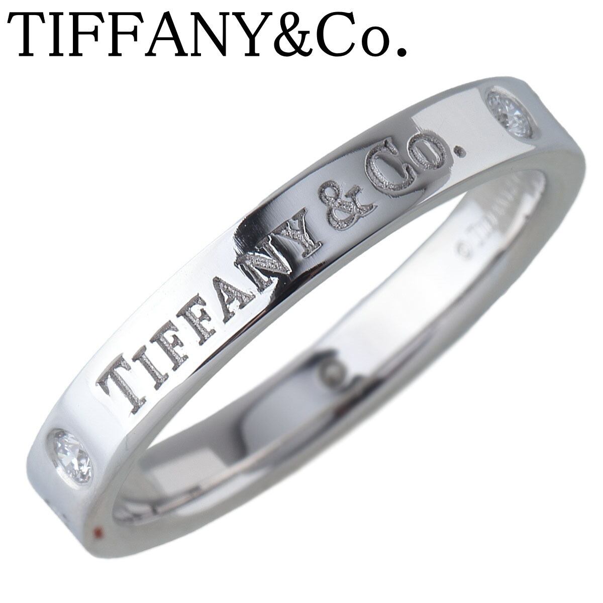 Tiffany プラチナ　リング TIFFANY ティファニー フラット バンド プラチナ リング 13.5号 【公式