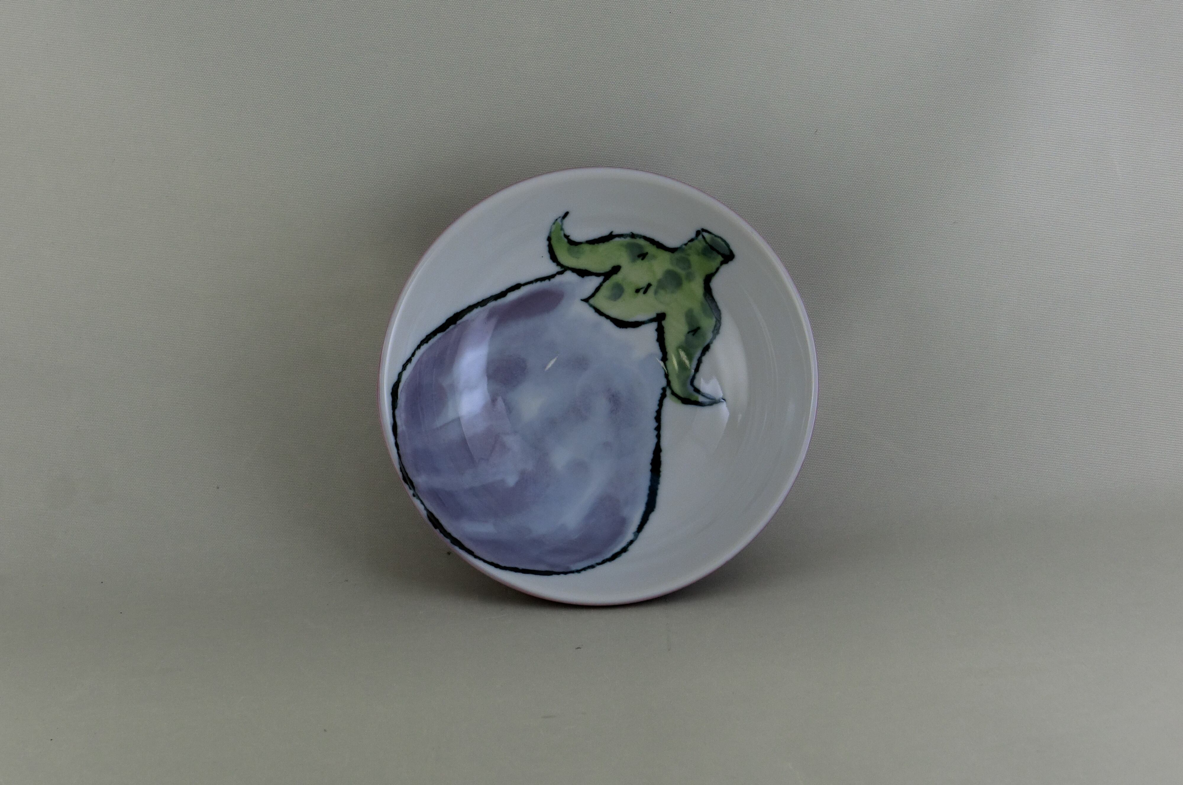 野菜シリーズ　浅小鉢（茄子）