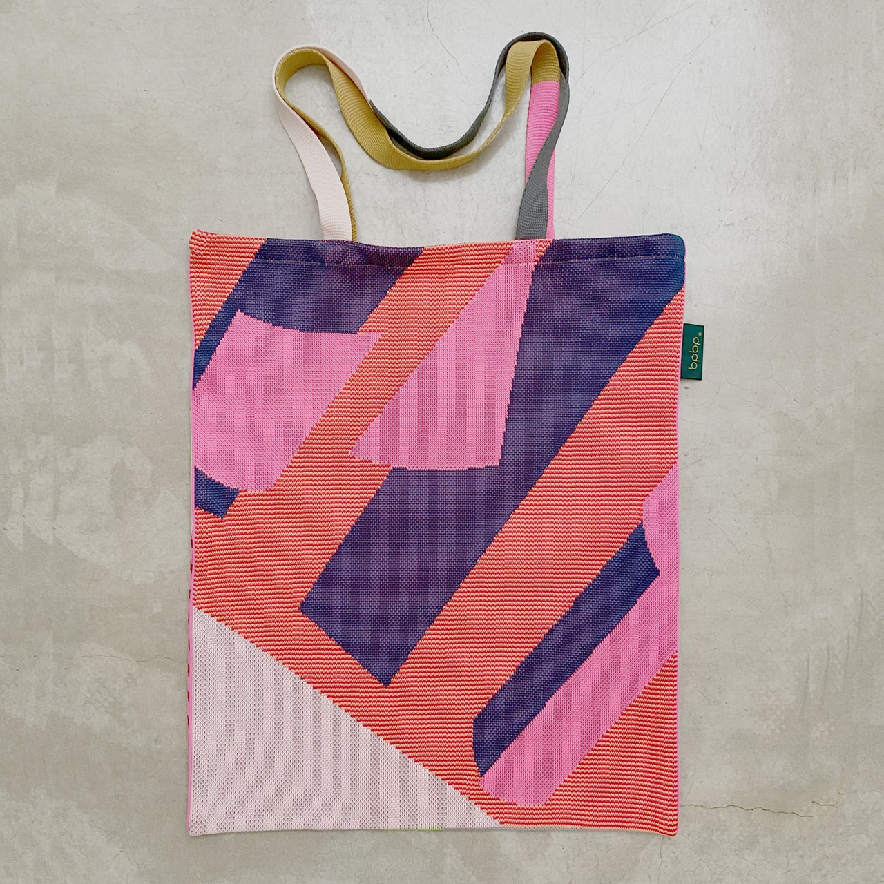 【MASARU SUZUKI】鈴木マサル PIPING KNIT TOTE BAG COLOR ROLL パイピングニットトートバッグ -カラーロール-