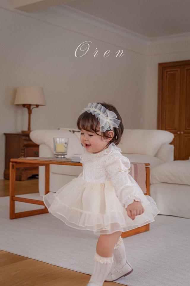 ※お洋服と同梱限定※【即納】<OREN>  Shiny organza hair band