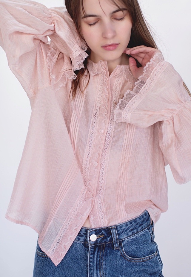 （original）レースシアーブラウス