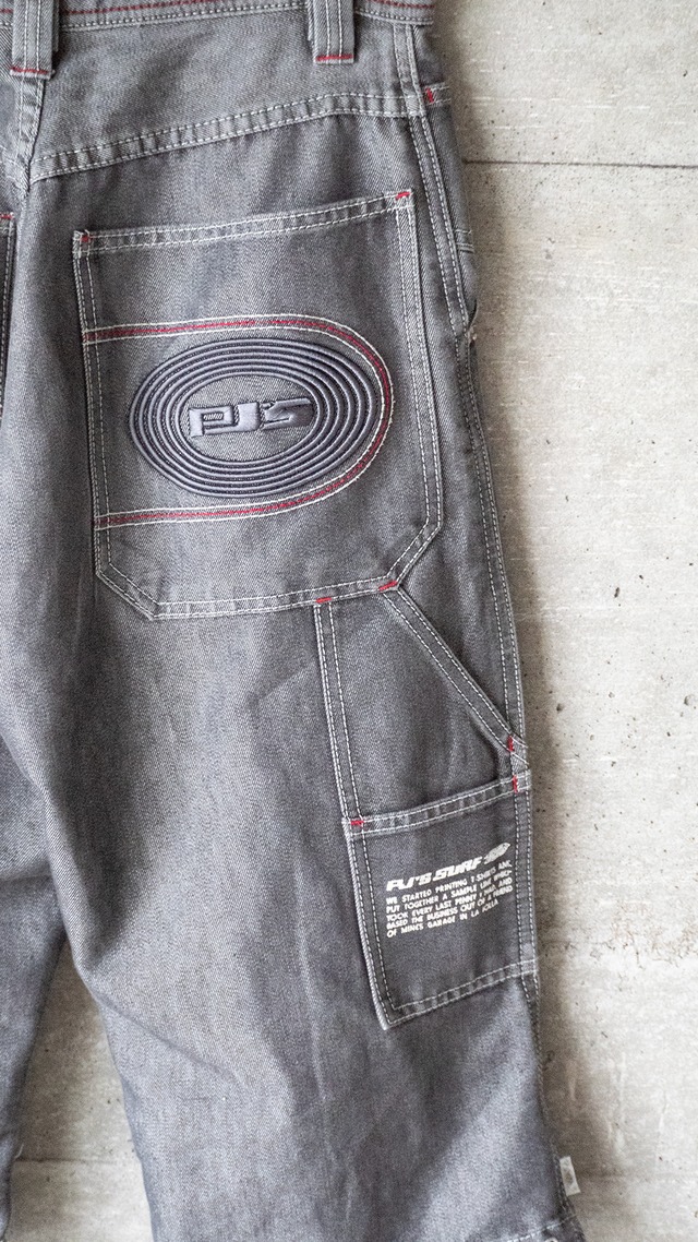 "PJ's Surf" used Grey denim half pants