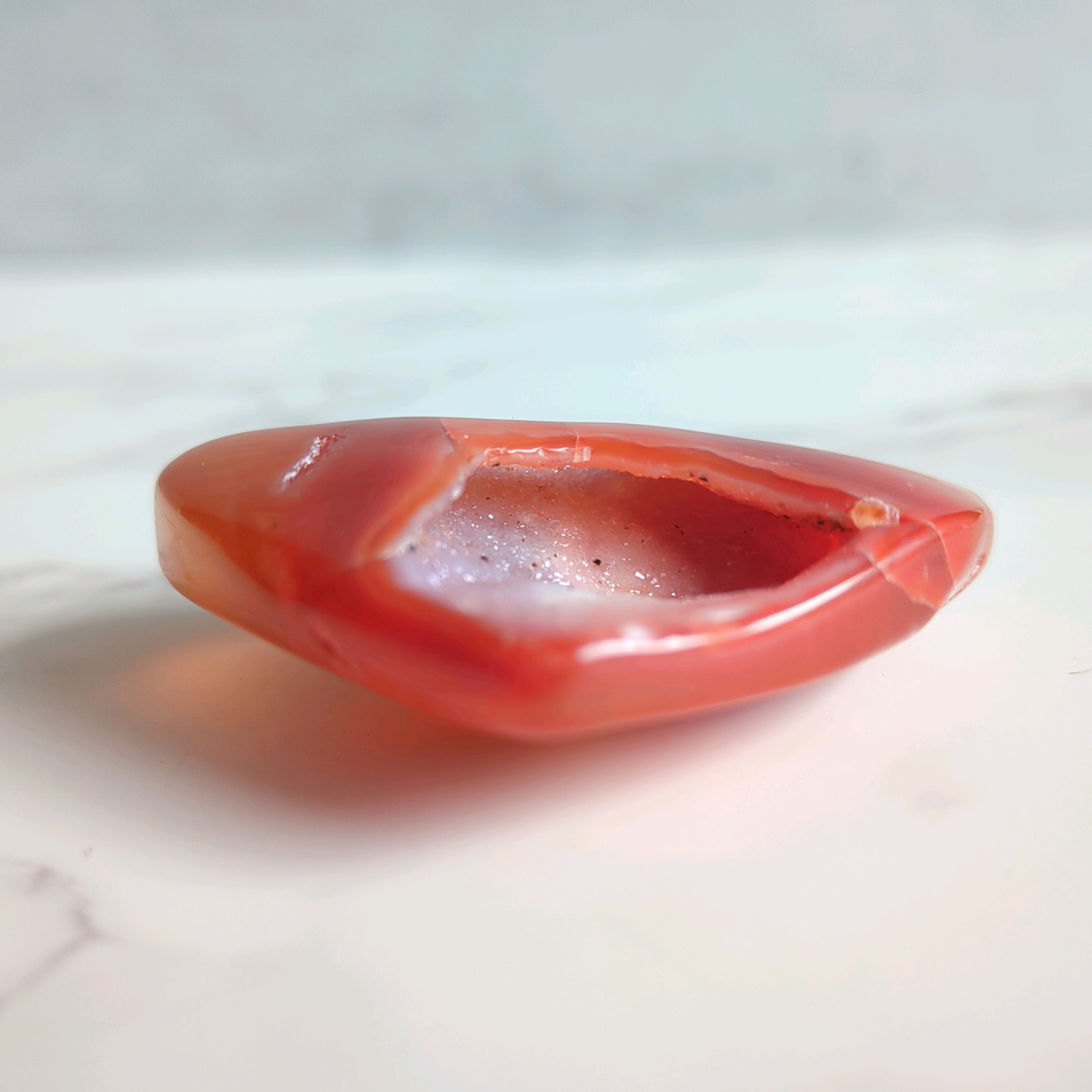 カーネリアン ❣️ドゥルージージオード付き♡ 結晶に虹あり♡ Dx Gozyu Lion, Tyrano, Eagle & Unicorn Ring