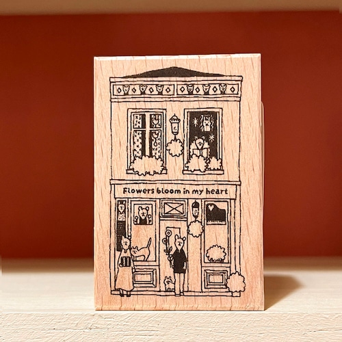 S-67　お家のはんこ（Flowers bloom in my heart)