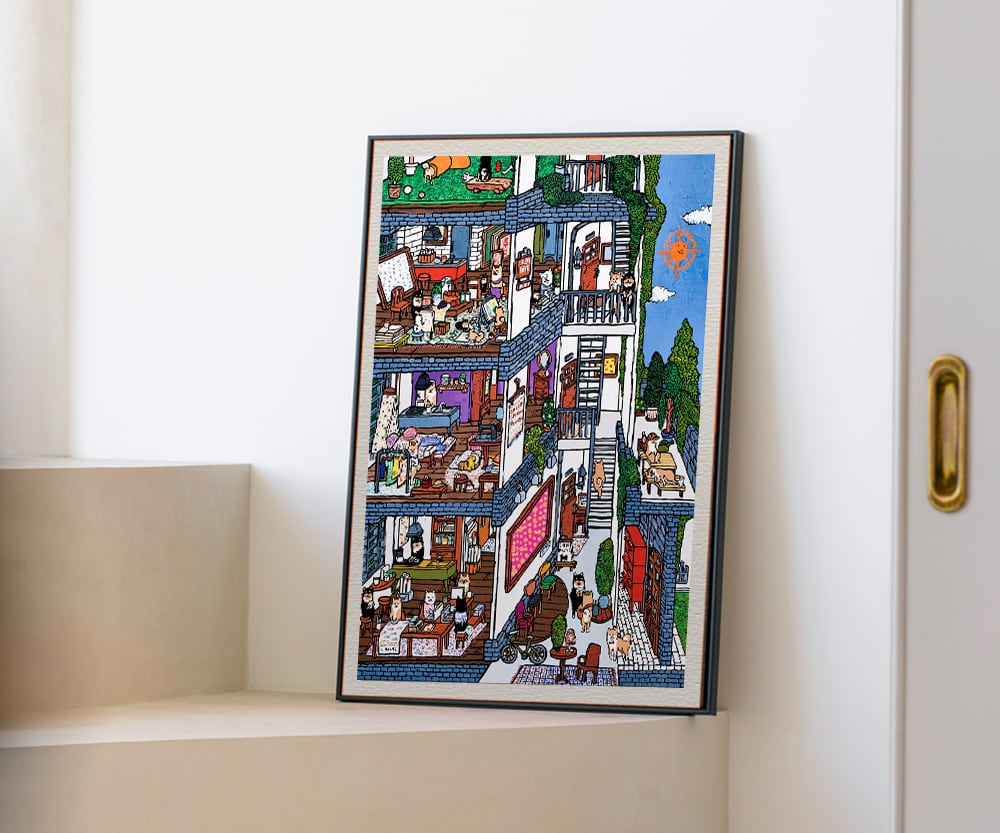 A3ポスター】SHIBA GARDEN APARTMENT （シバ ガーデン アパートメント