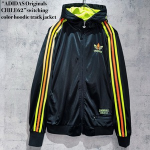 "ADIDAS Originals CHILE62”switching color hoodie track jacket