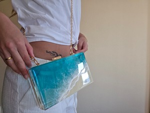 505.オーシャンレジンアート 海のバッグ