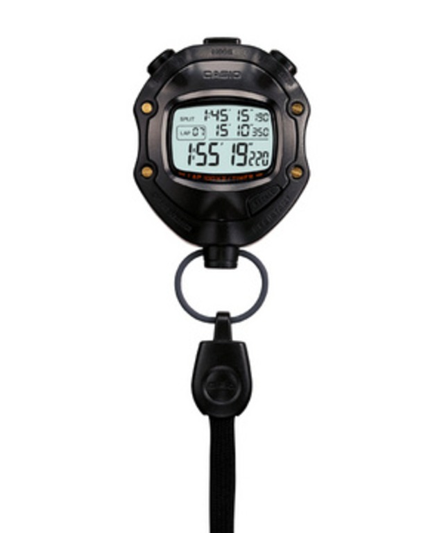CASIO カシオ ストップウォッチ 5気圧防水機能 ブラック HS-80TW-1JH