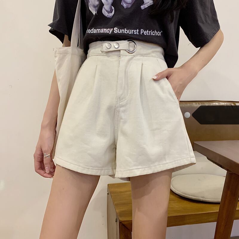 ウェストジーンズ レディースルーズスプリングオータム薄手ショーツ 春物 秋物 ブルマー スーパーモール97930690356