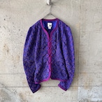 Button-point embroidered jacket