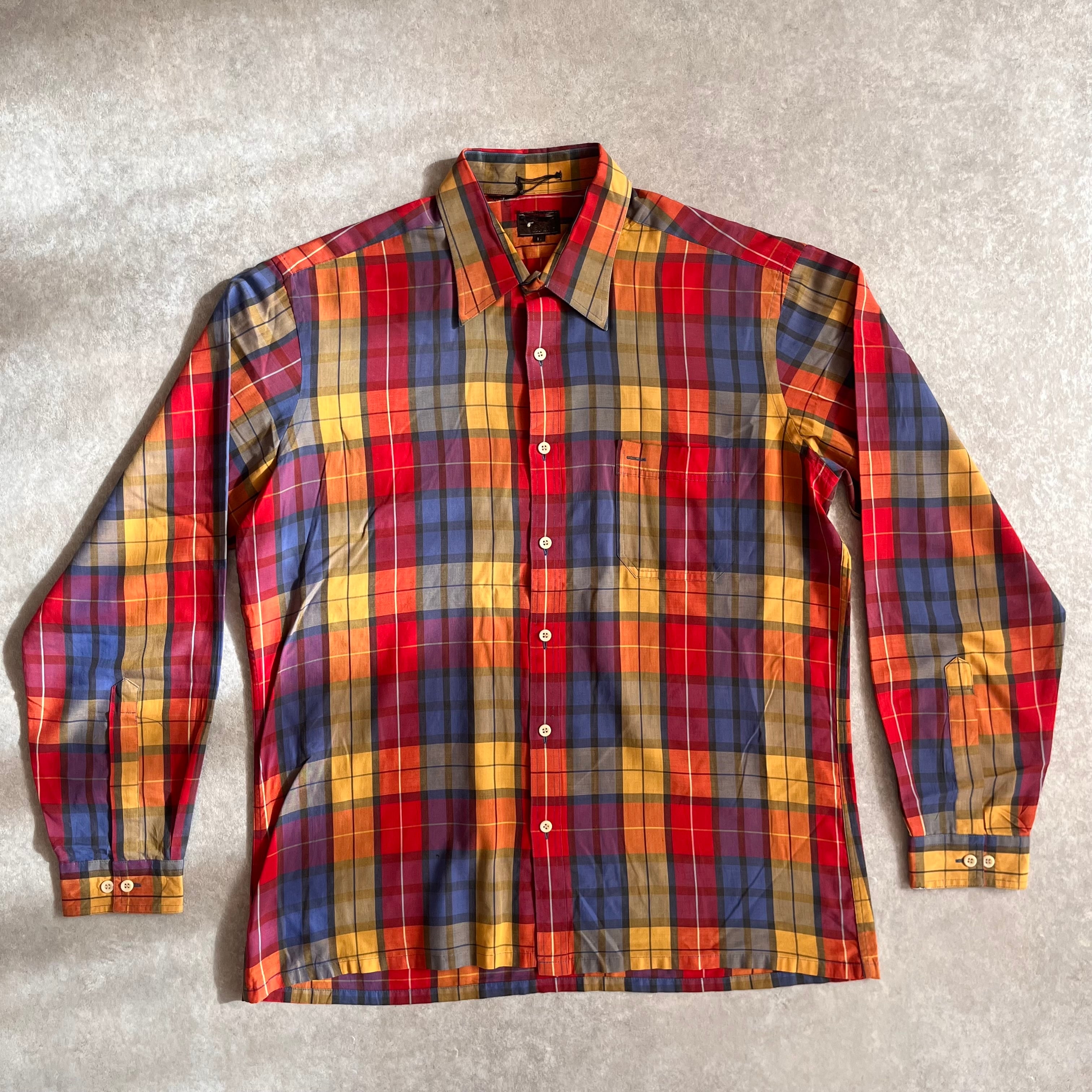 1970s L/S Check Shirt L H662