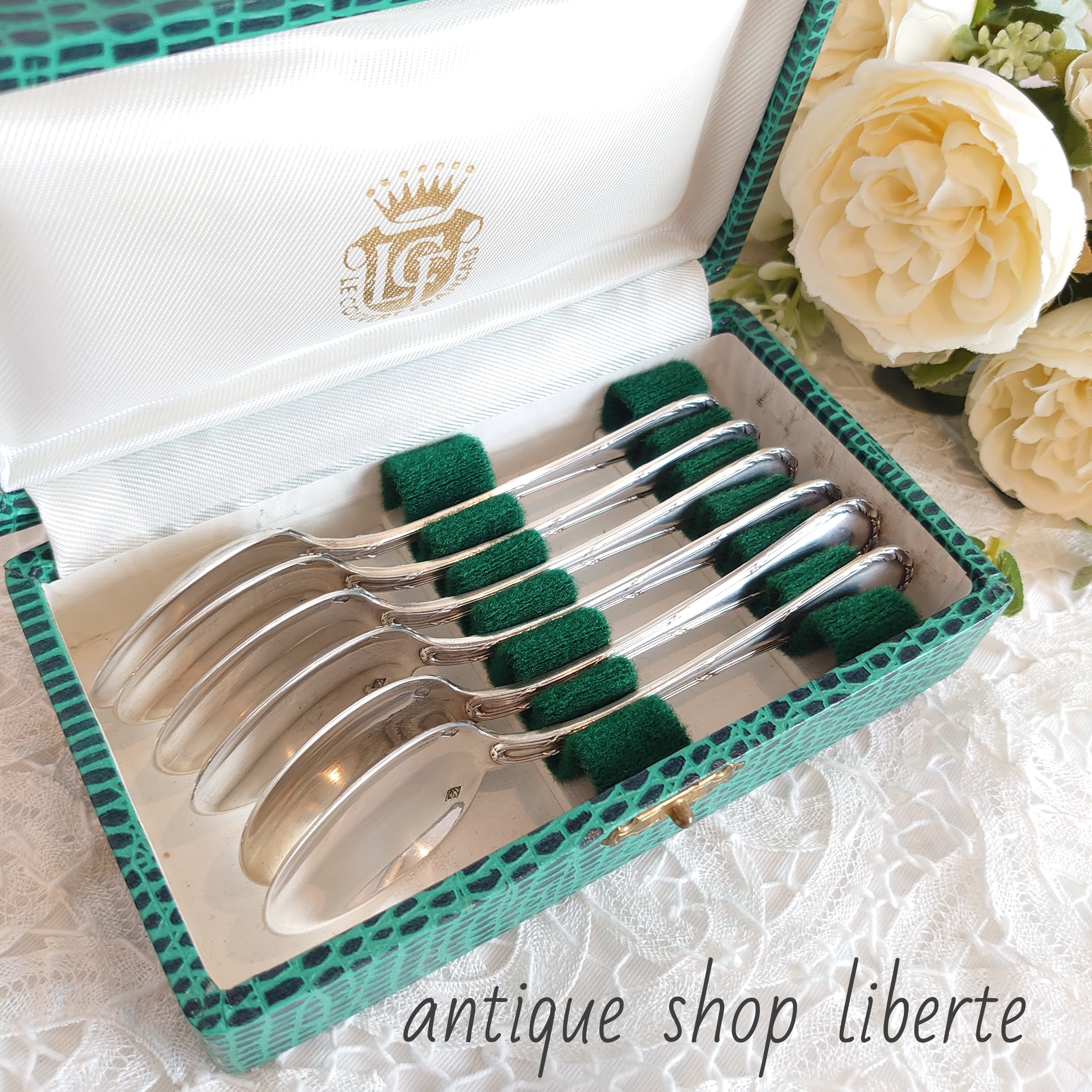 ピュイフォルカ puiforcat spoon 6本組 silver950 ピュイフォルカ puiforcat spoon 6本組 silver950