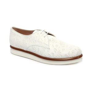 TOD'S トッズ レディース レースアップシューズ レザー ホワイト
