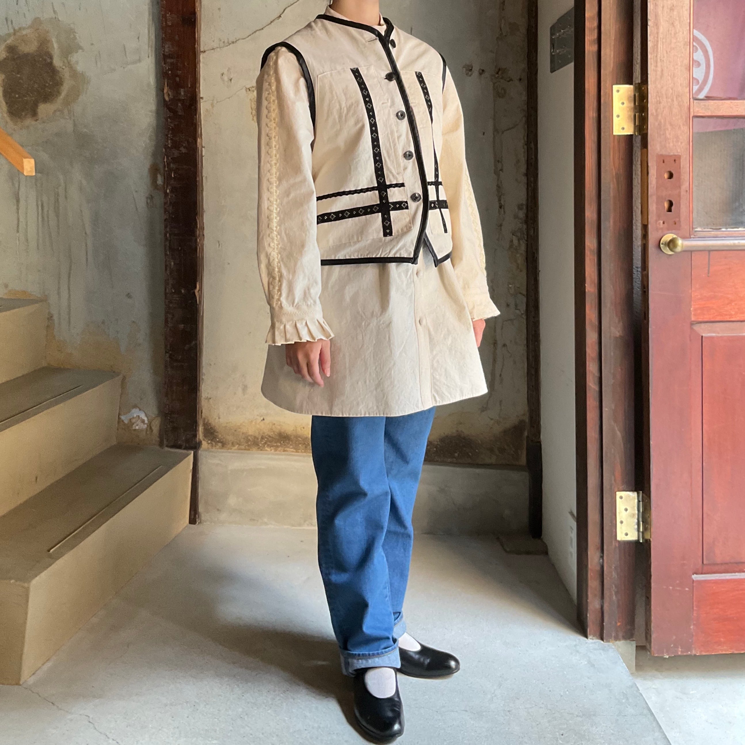 ASEEDONCLOUD/アシードンクラウド Reversible uniform vest