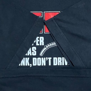 【ALSTYLE APPAREL&ACTIVEWEAR】ロゴ プリント Tシャツ 飲酒運転禁止 黒ボディ XL ビッグサイズ アルスタイル AAA 半袖 US古着