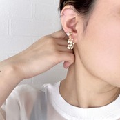 結わい　-瞬き-　【②結わい（片耳）】小枝耳飾り　ワイヤーアクセサリー