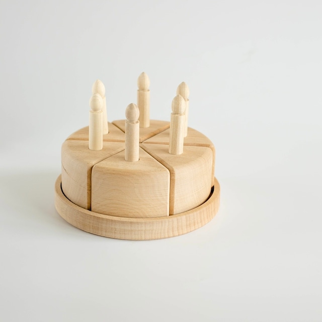 【即納】wooden birthdaycake set(natural) 木製バースデーケーキセット(ナチュラル)