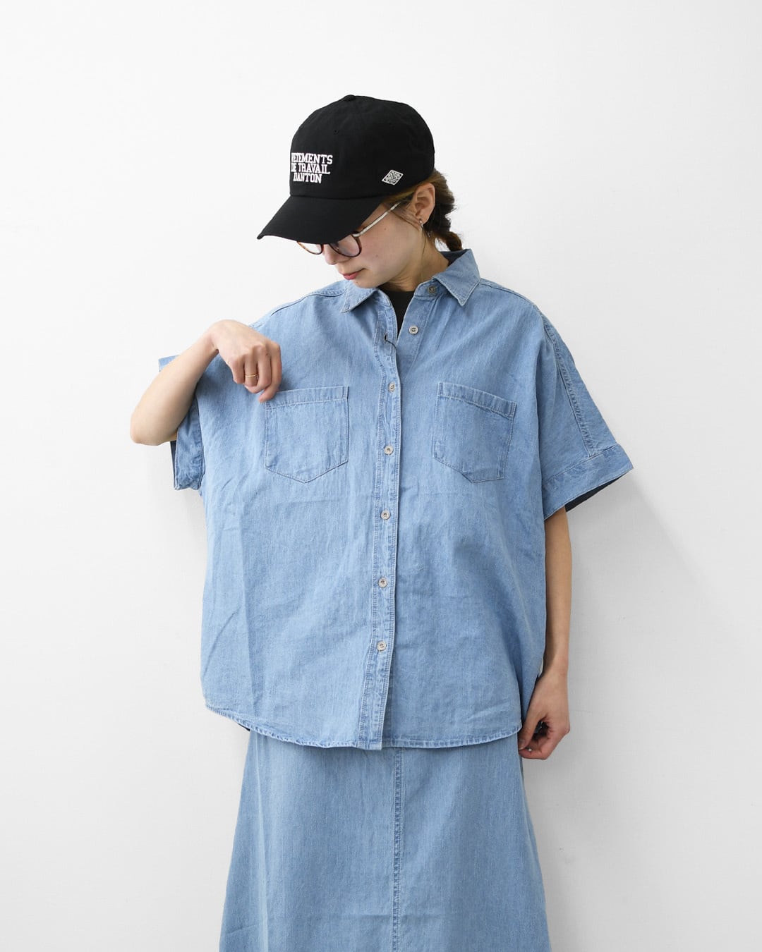 MICA&DEAL [マイカアンドディール] dolman/s denim bl [0126201117