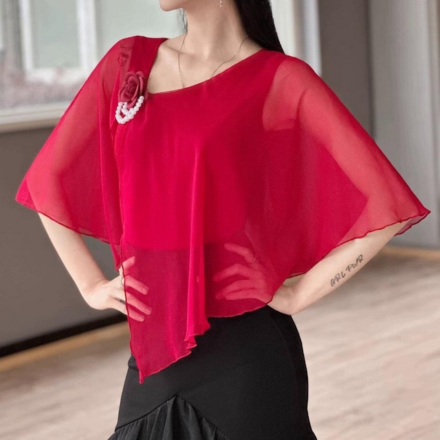 ペタル・ヴェール シフォントップス (レオタードタイプ) ds0728