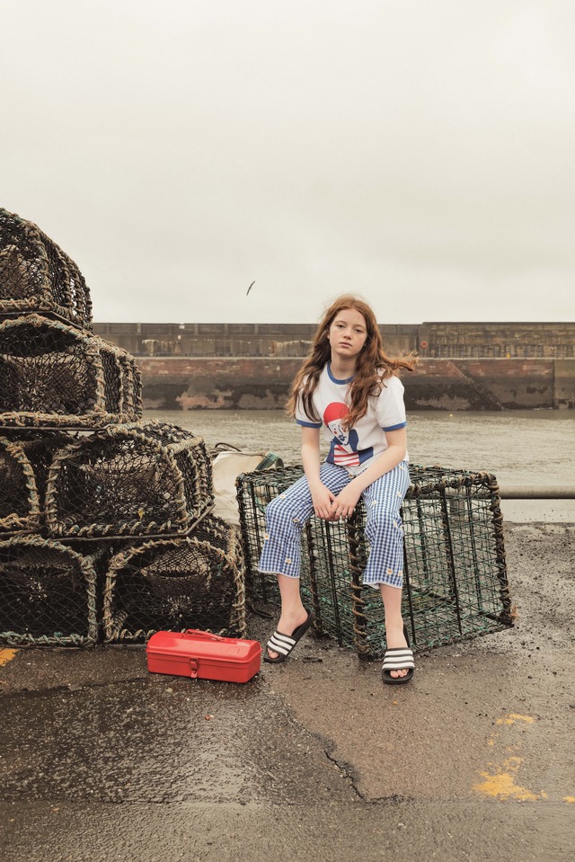 《即納》FISH&KIDS / CONTRAST COLOR T-SHIRT