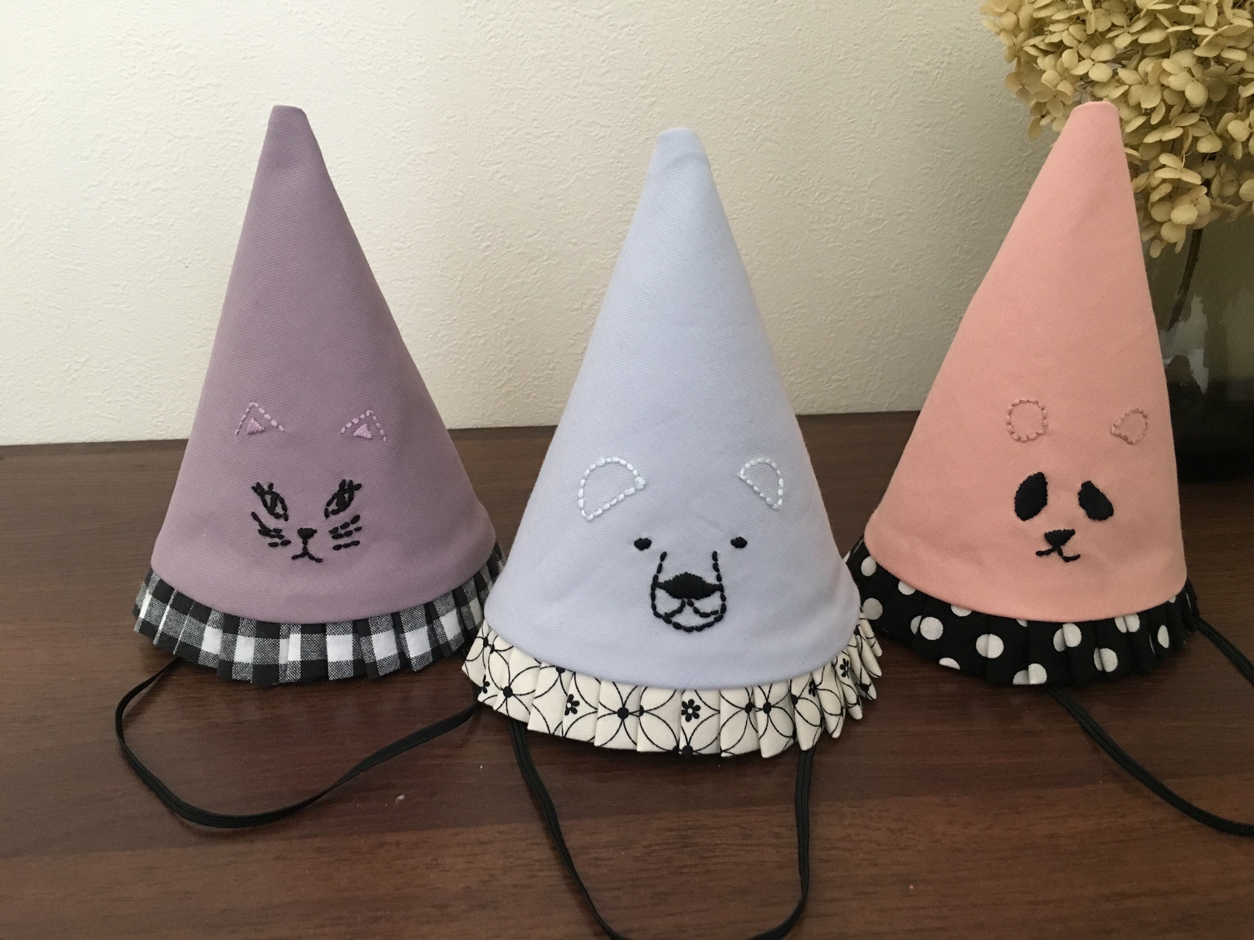 布のパーティーハット La