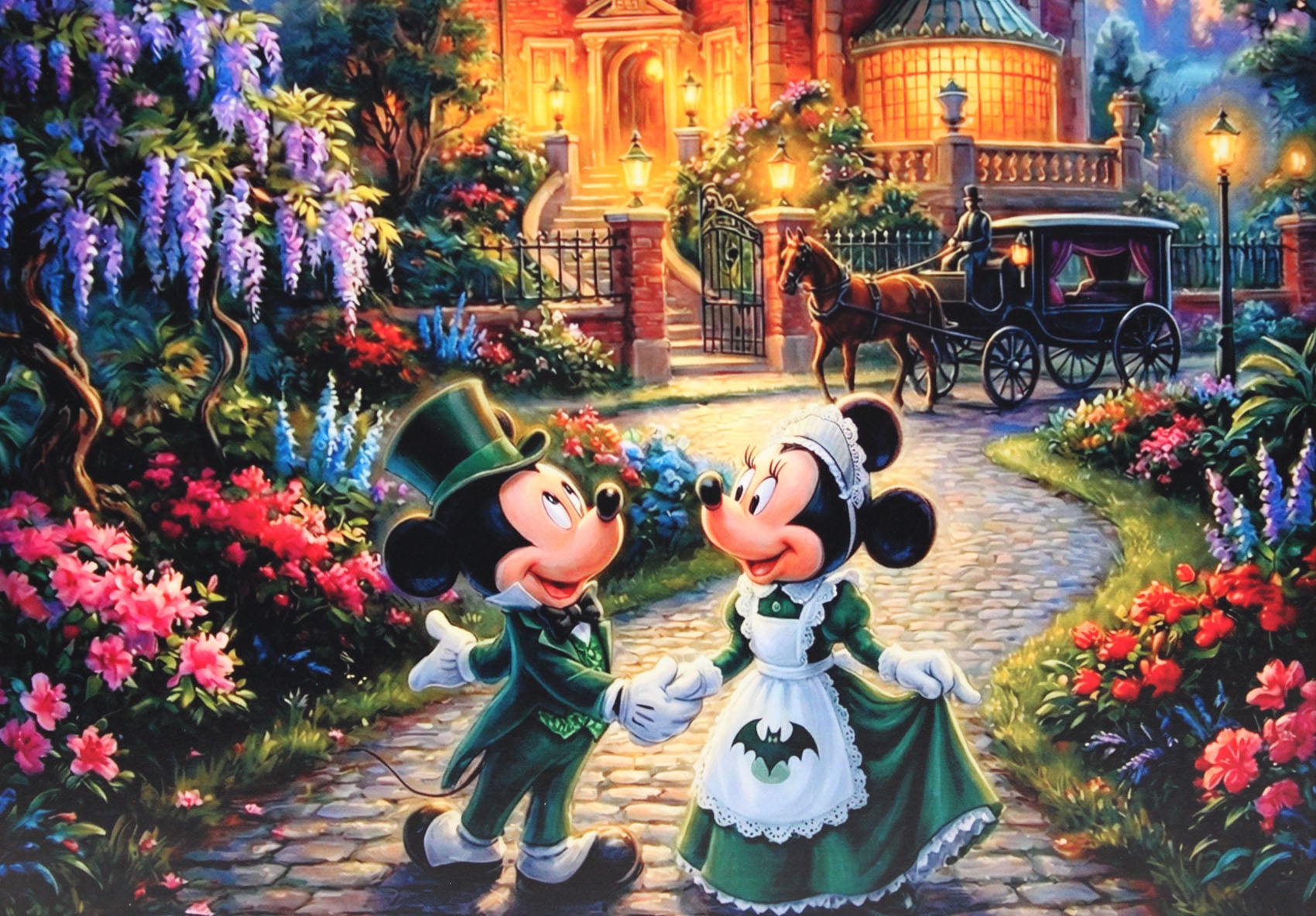 ディズニー ポスター「ミッキー&ミニー/ホーンテッドマンション