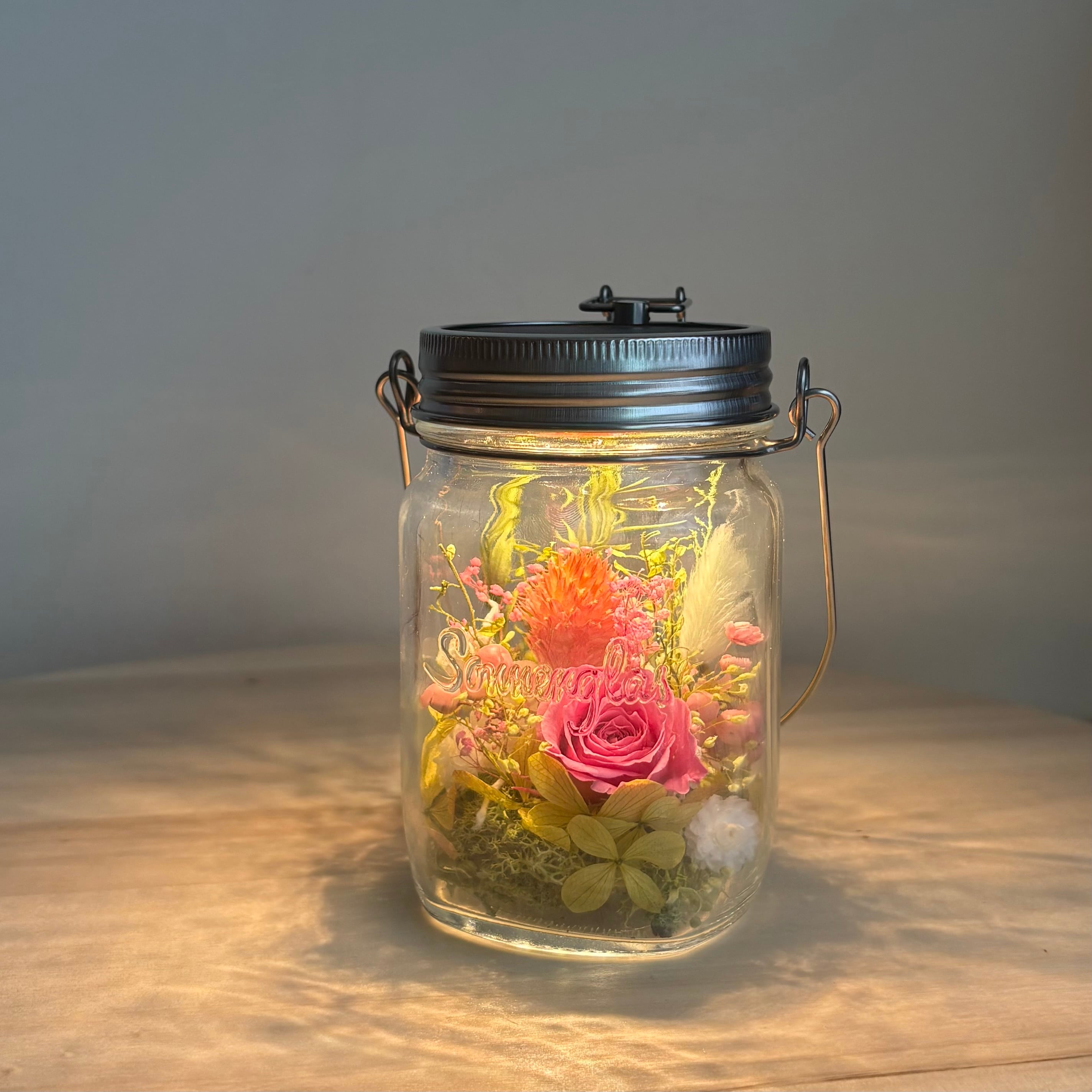 ソネングラス フラワーランタン 〜優しい灯りに癒される、小さなお花の