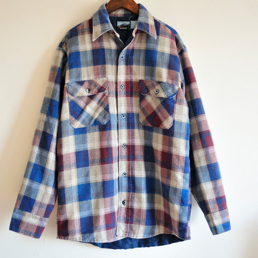 made in usa 70s 80s SEARS FIELDMASTER PERMA-PREST flannel made in usa 70s 80s SEARS FIELDMASTER PERMA-PREST flannel