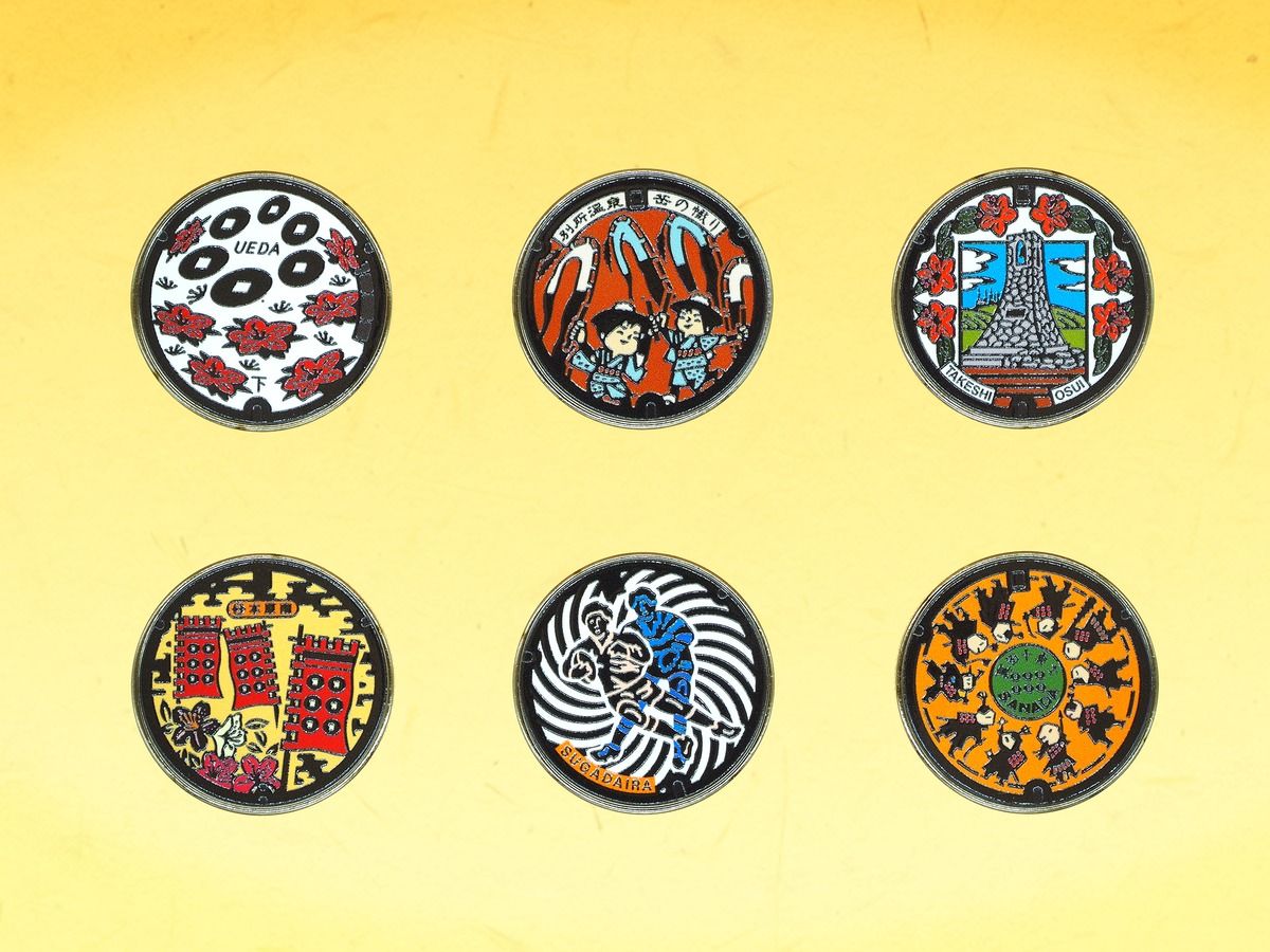上田市マンホールメダル 全6種 | 上田市観光会館売店