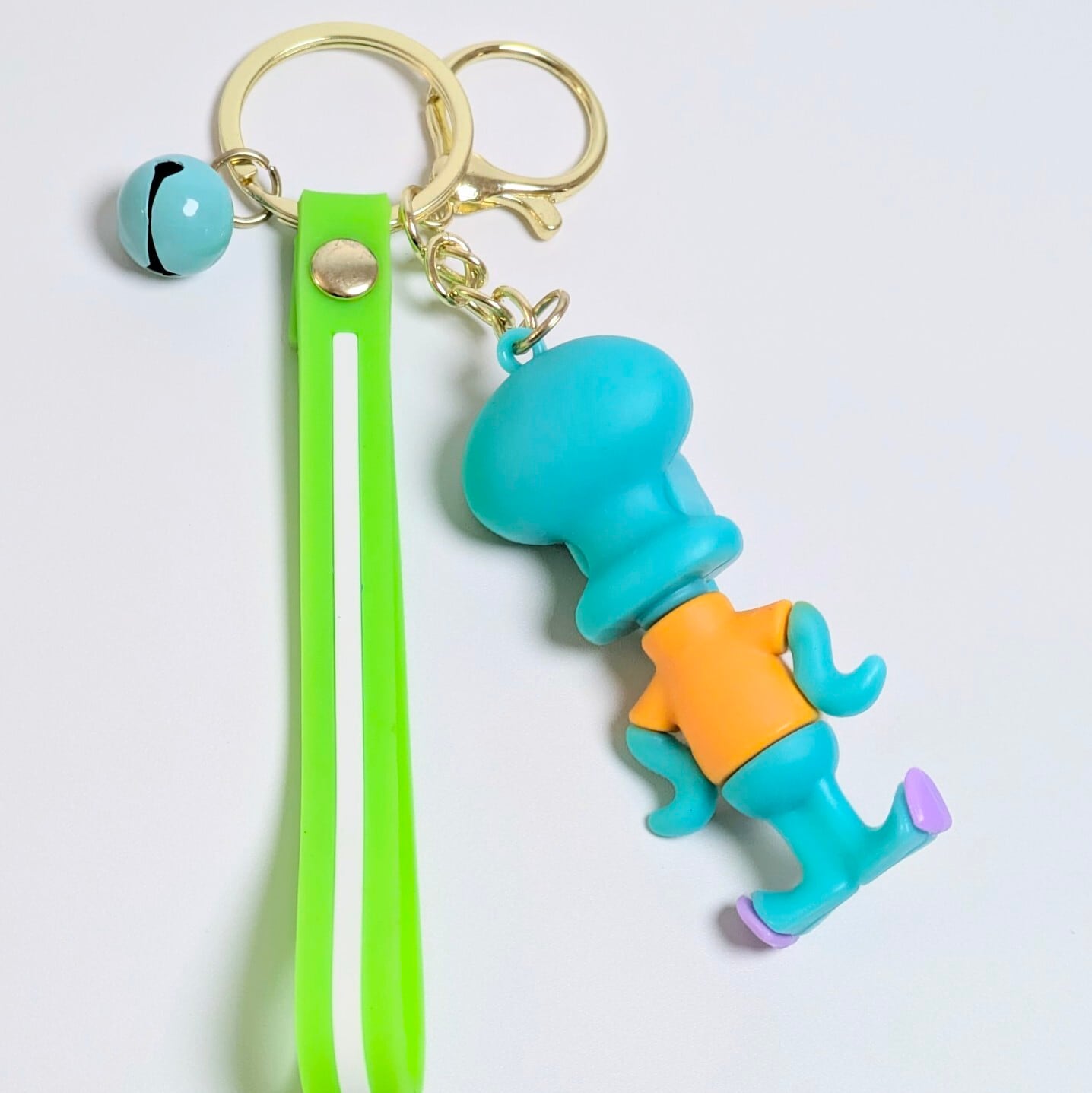 【 SpongeBob SquarePants（ スポンジボブ ）】 『 スクイッドワード・テンタクルズ / イカルド 』3D Rubber KeyHolder / 3Dラバーキーホルダー〚アメリカン雑貨 アメトイ〛