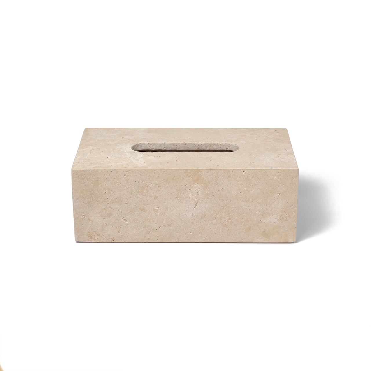 MARBLE TISSUE BOX - Roman Travertine