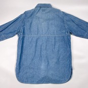 90s Levi's リーバイス シャンブレー 長袖 ワークシャツ L/ブルー メンズ ビンテージ