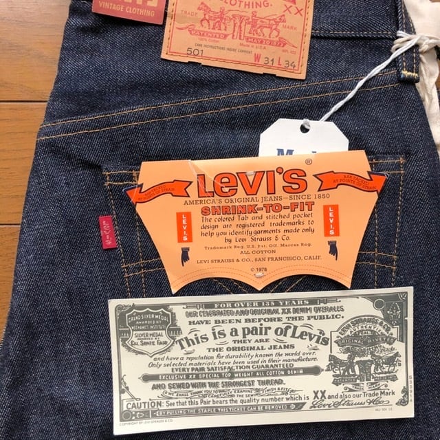 LVC 1978年復刻501 Levi's リーバイス 501XX アメリカ製