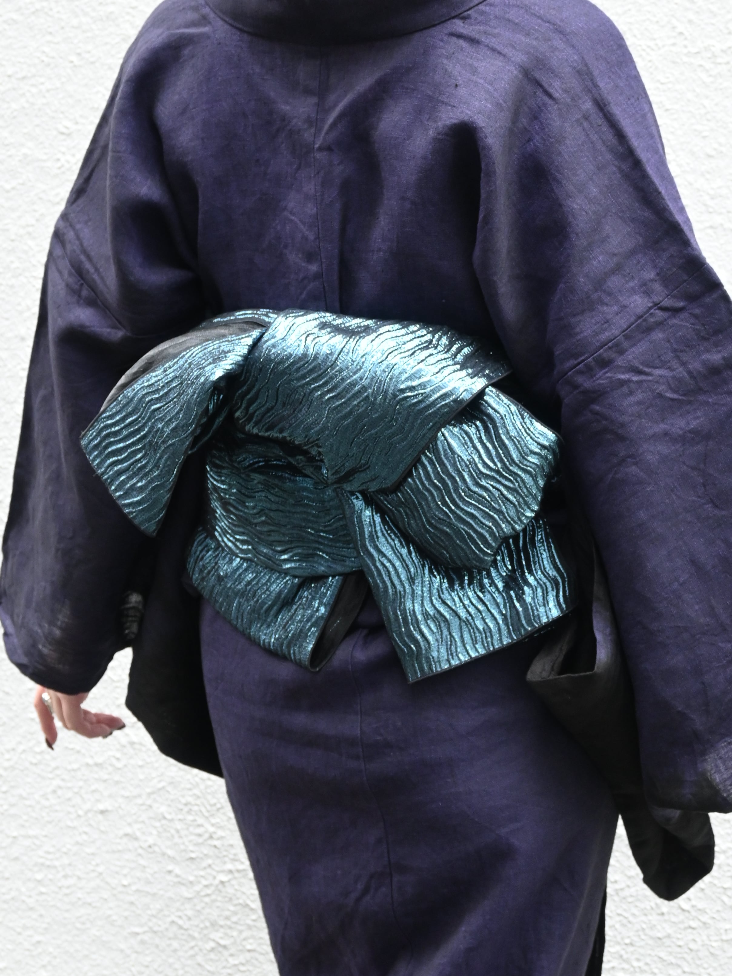 Rumi Rock シワヘコ　ブルー Rumi Rockシワ兵児帯 ミントブルー [E1306] | Rumi Rock Store