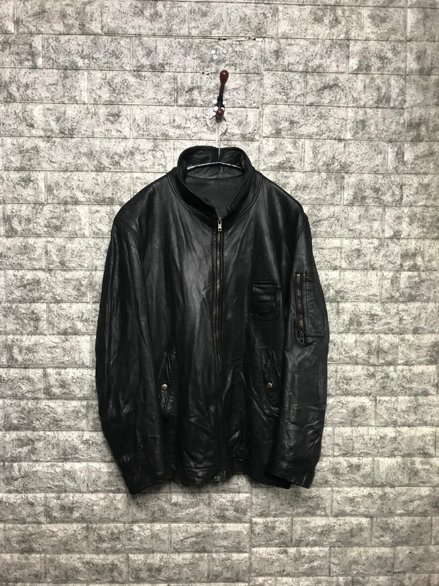 70s フランス軍 実物 Franch ヴィンテージ 空軍 パイロット レザー