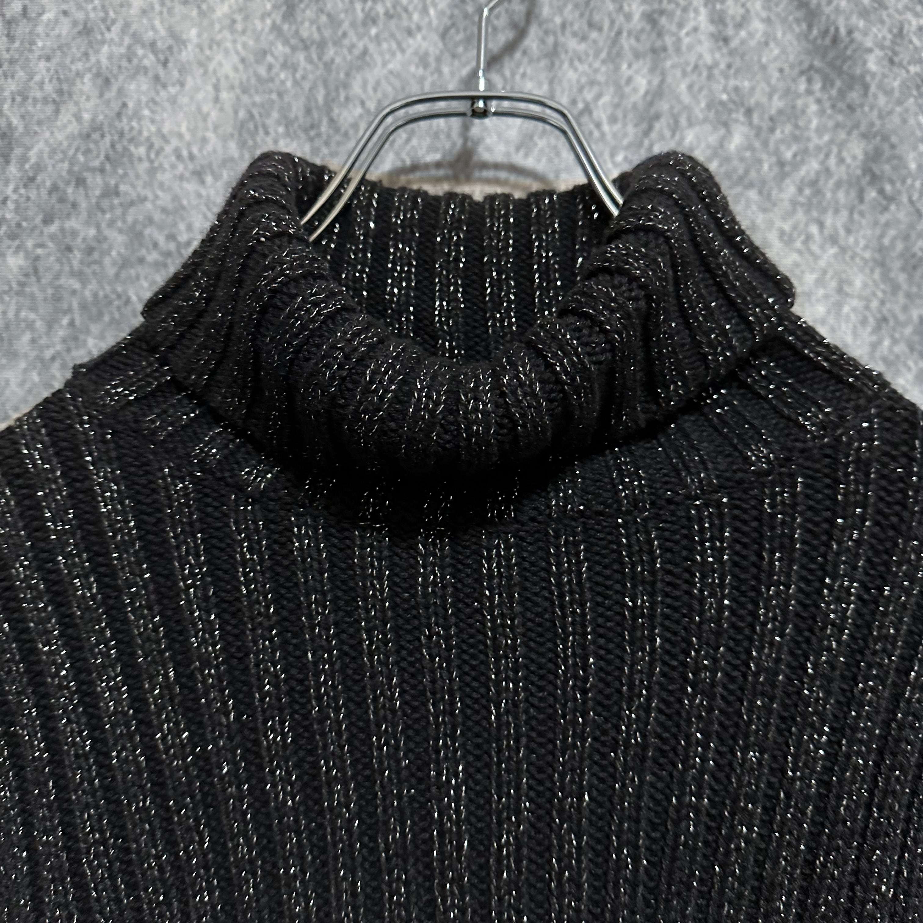 90s turtleneck lame knit 90年代 ラメ ニット タートルネック 古着