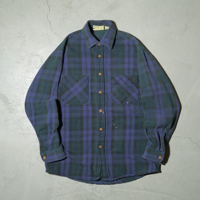 90's St.John's Bay heavy flannel shirt[LT]