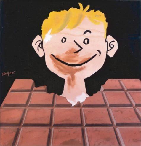 ポスター「レイモン・サヴィニャック　ショコラ・トブレ　1951　チョコレート」 - 画像1
